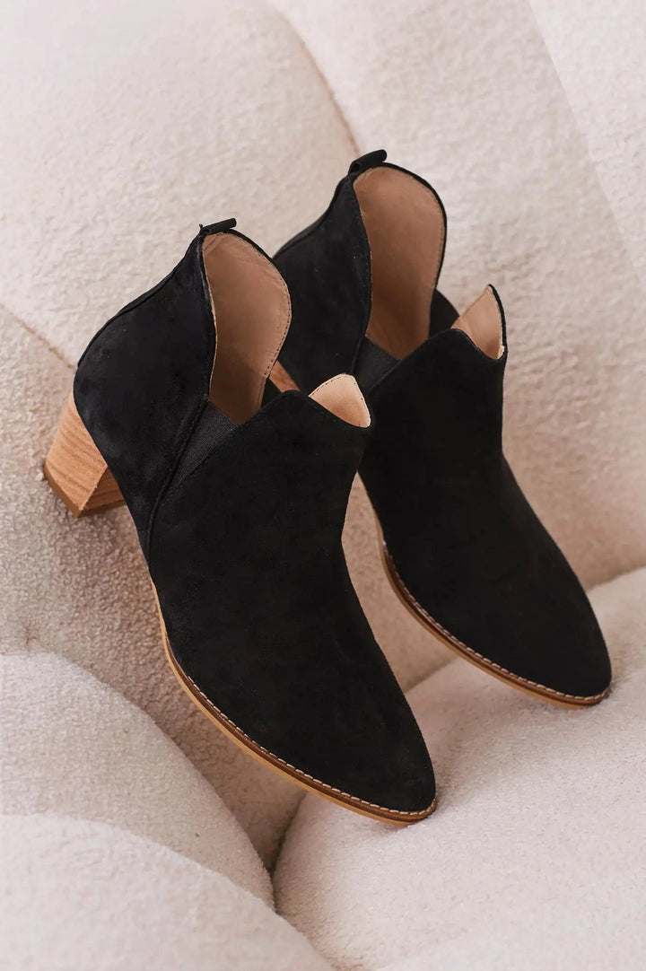 Raven Suede Boots in Black Shoes