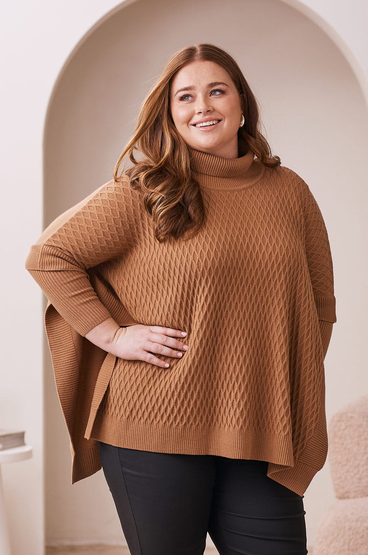 Carla Knit Jumper Camel Knitwear
