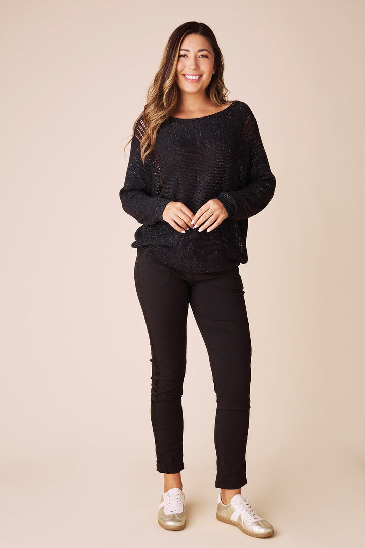 Oriana Light Knitwear Black Shimmer Knitwear