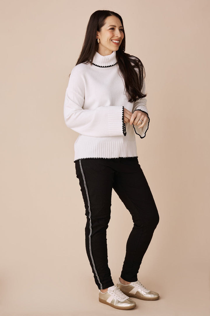 Millie Knit Jumper Ivory Knitwear