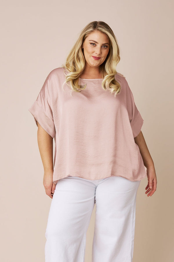 Bianca Short Sleeve Top Champagne