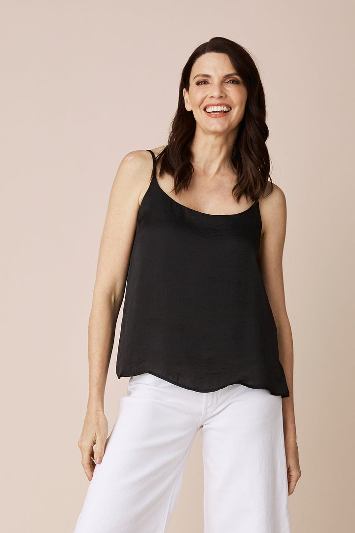 Ana Camisole Top Black Tops