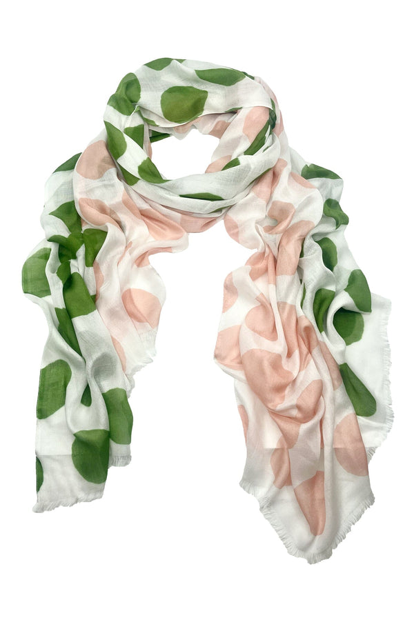 Roxana Metallic Scarf Pink Silver