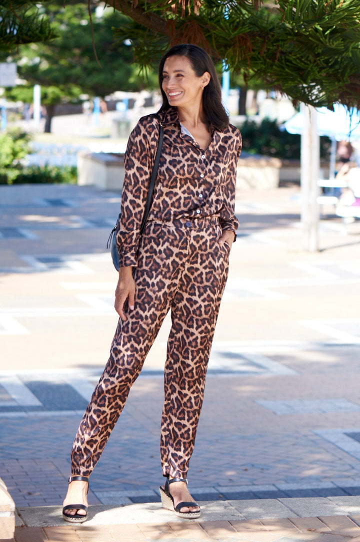 Anika Animal Print Pants Pants