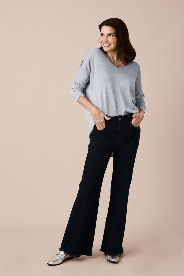 Colette Wide Leg Dark Denim Jeans Denim Pants