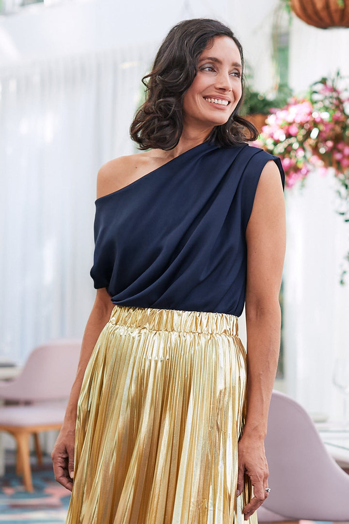 Roslyn Top Navy Tops