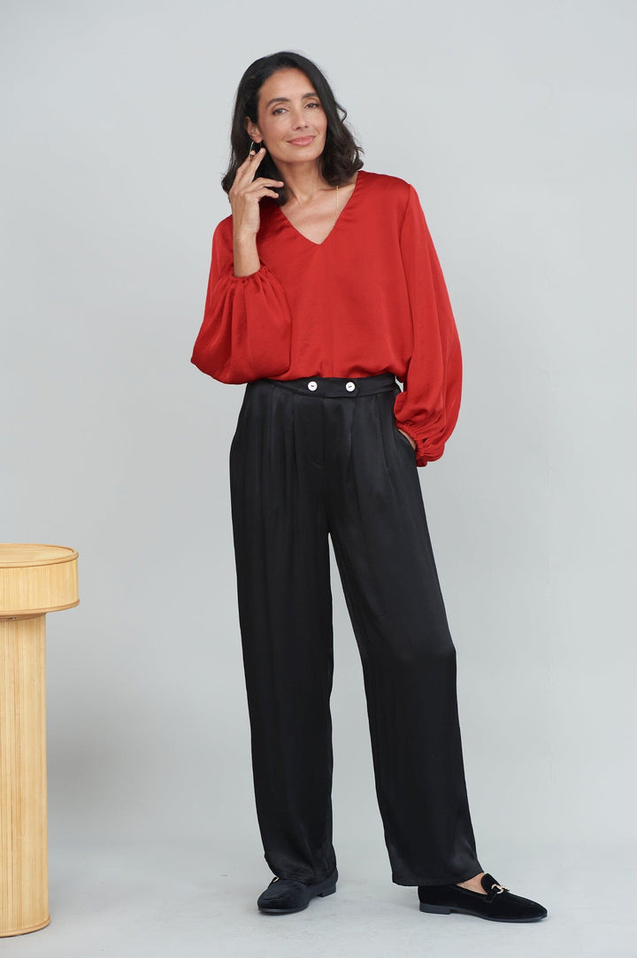 Letitia Wide Leg Pants Black Pants