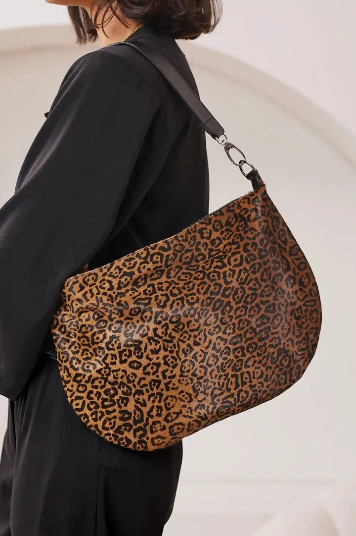 Melissa Bag Leopard Cowhide Leather Large Leather