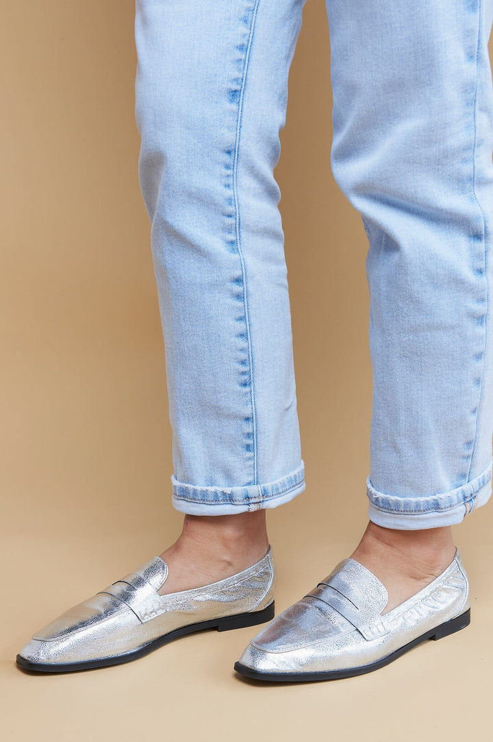 Sonia Loafers Silver Shoes