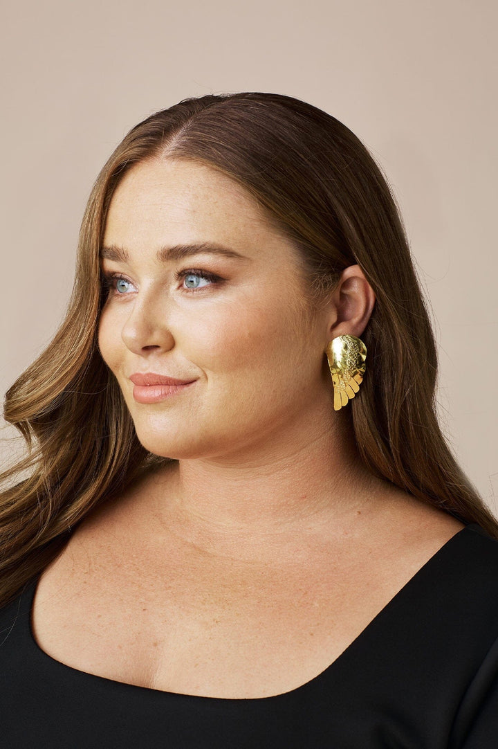 Angelica Gold Plated Earrings Earrings
