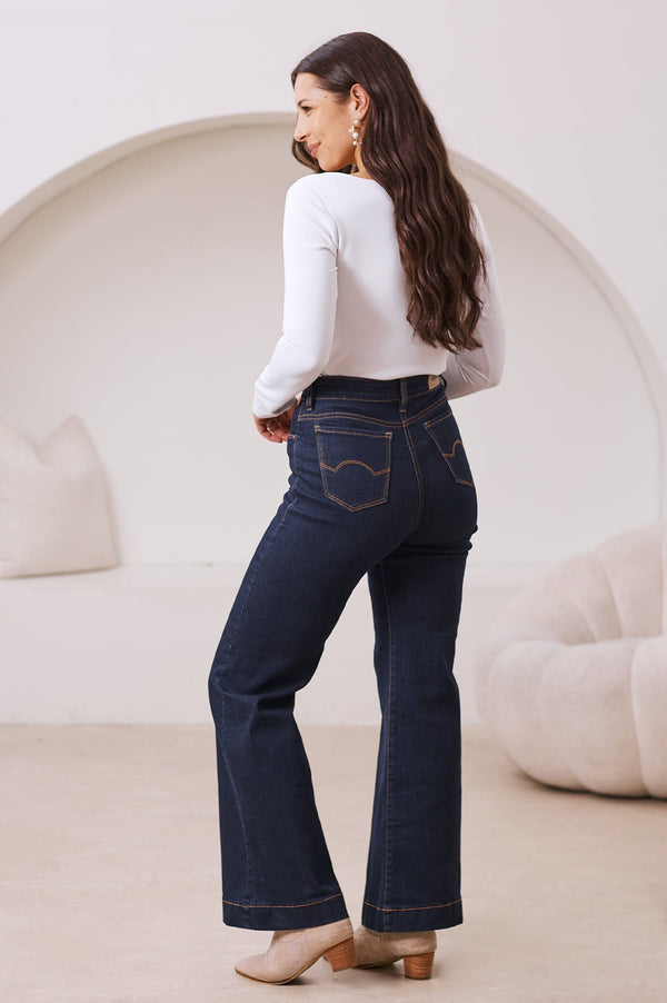 Sam Dark Denim Jeans Denim Pants
