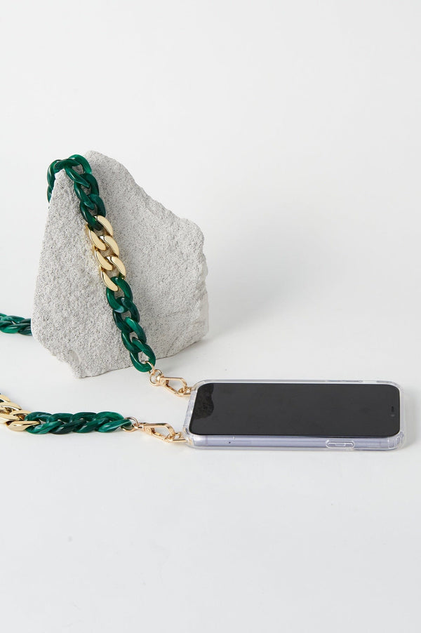 Shyla Acrylic Mobile Phone Strap Emerald Accessories