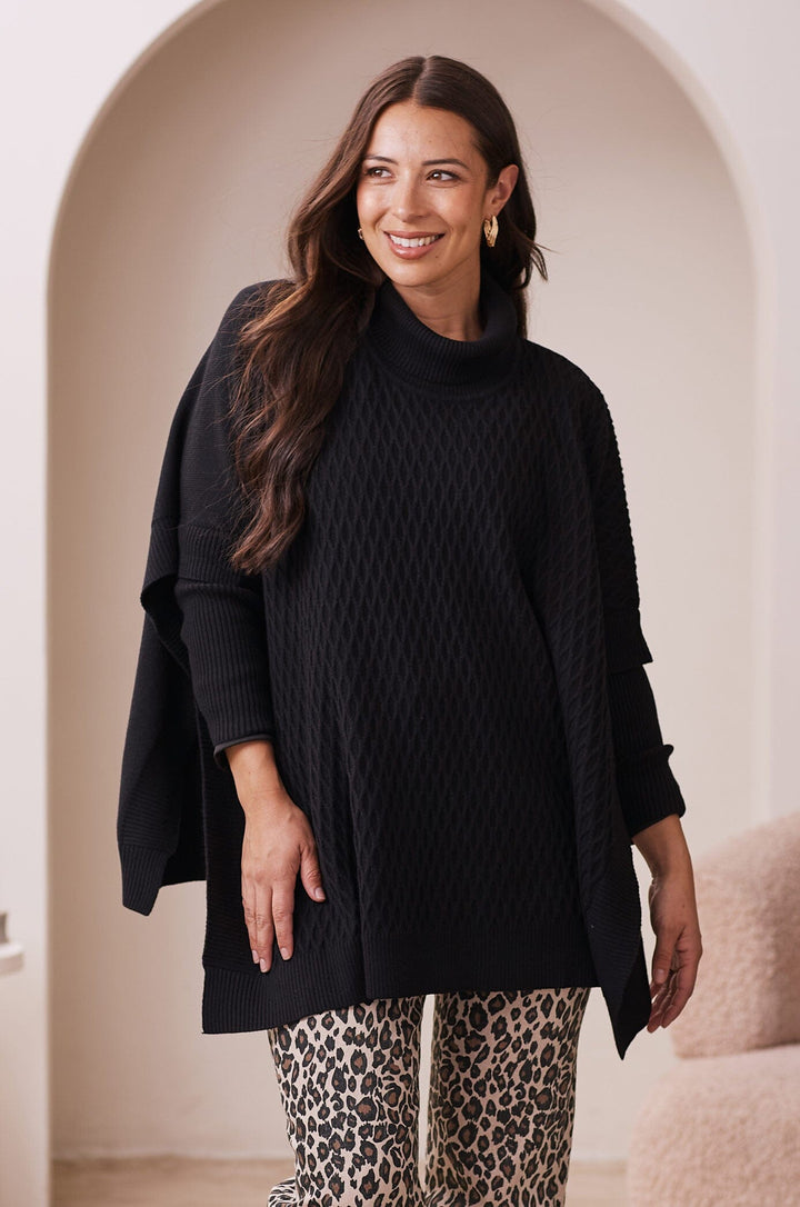 Carla Knit Jumper Black Knitwear