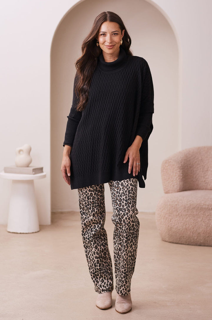 Carla Knit Jumper Black Knitwear