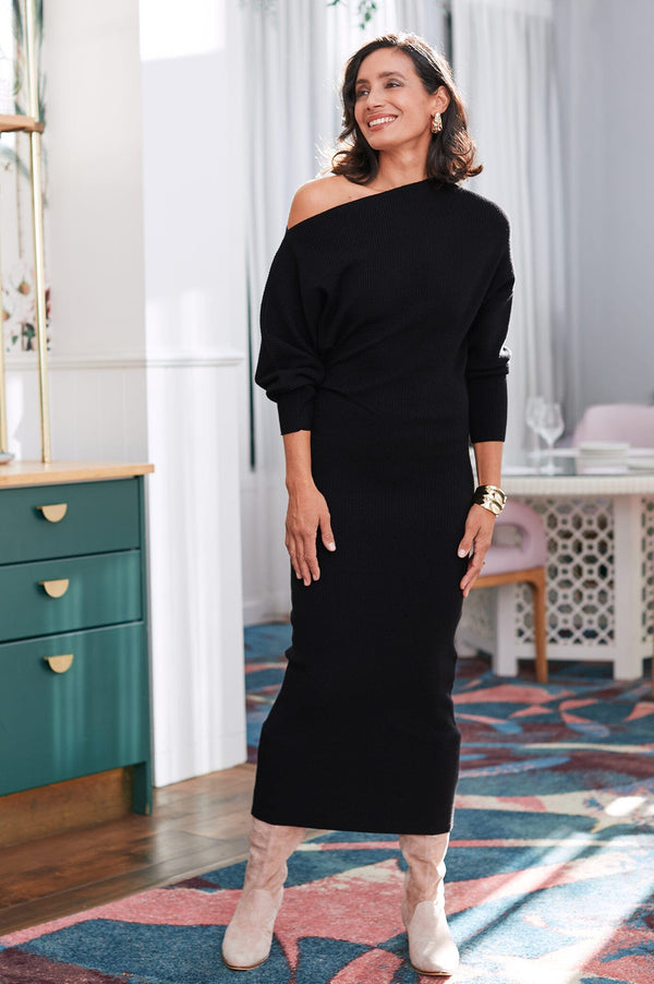 Reagan Long Sleeve Dress Black Dress