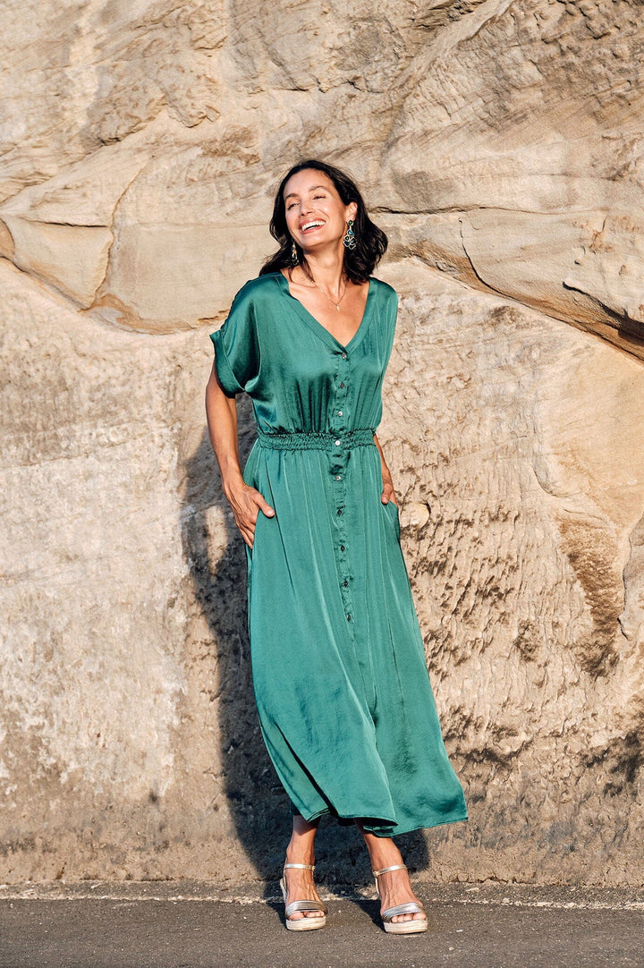 Georgina Dress Emerald Dress