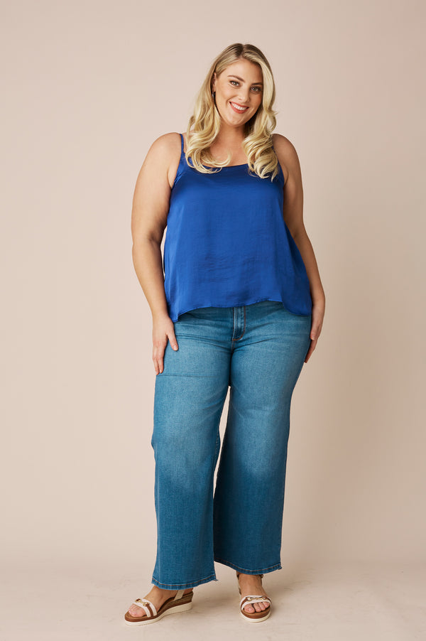 Ana Camisole Top Indigo Tops