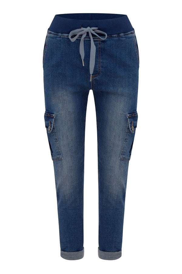 Leslie Jogger Dark Denim Blue Pants