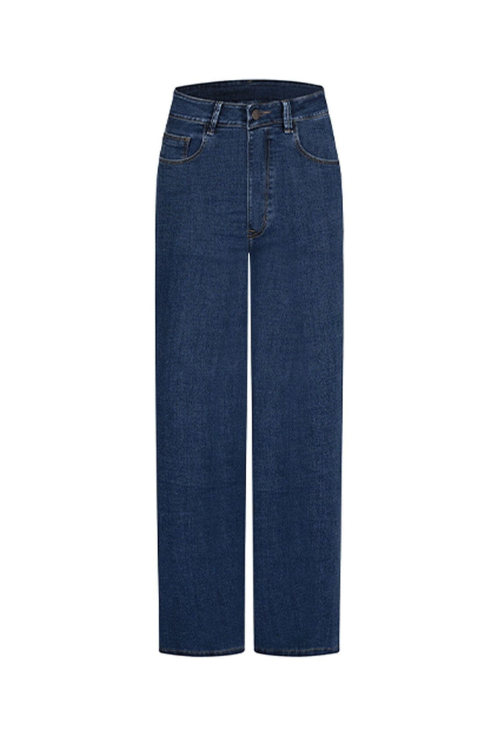 Amelia Straight Leg Jeans Classic Blue Denim Pants