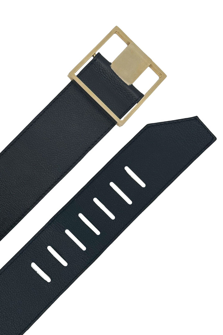 Andrea Belt Black Soft Leather Belts