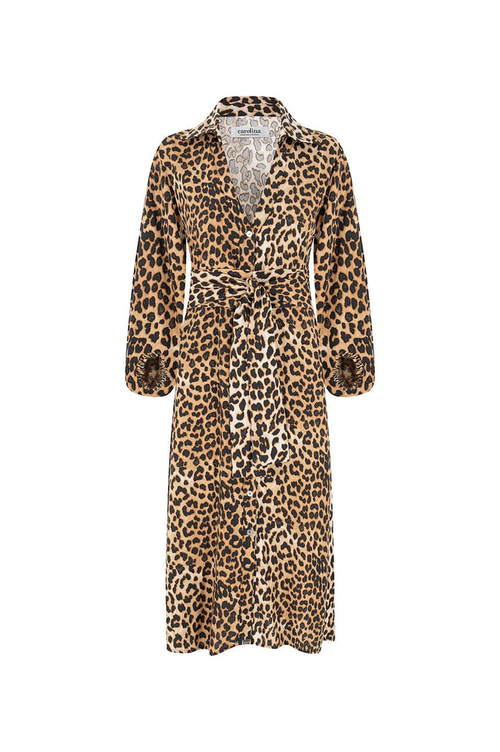 Arianna 3/4 Sleeve Animal Print Dress- Pre Order Dress