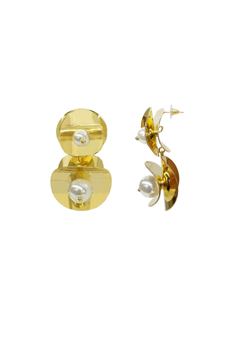 Belen Pearl Earrings Gold Earrings