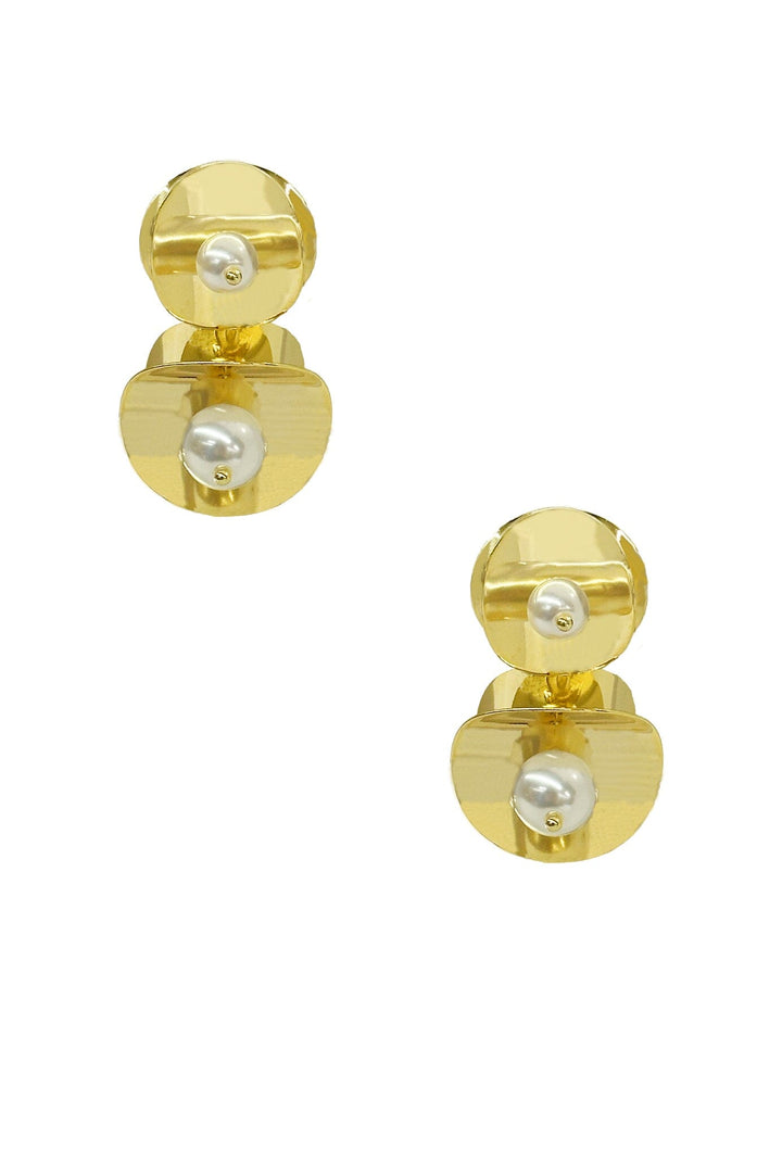 Belen Pearl Earrings Gold Earrings