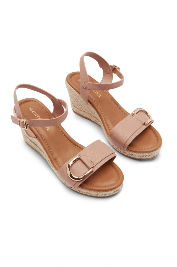 Beverley Woven Wedges Blush- Pre Order Shoes