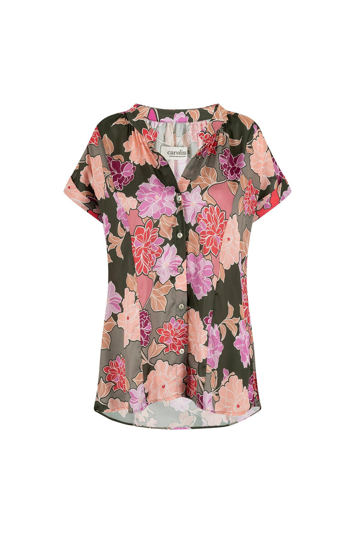 Brea Floral Short Sleeve Top Tops