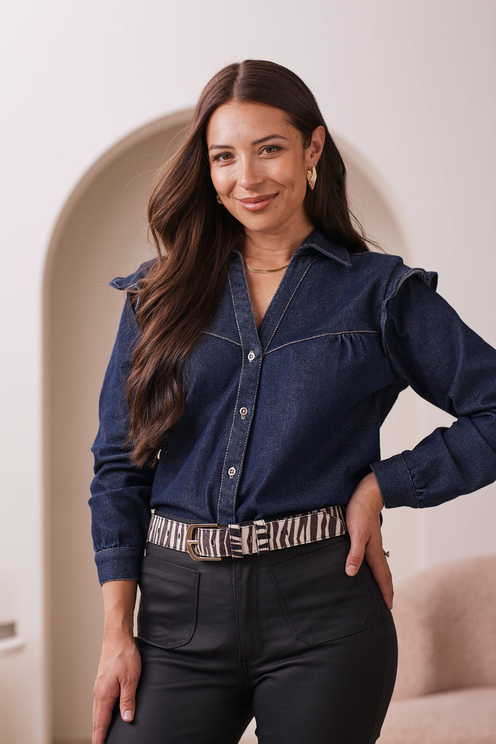 Jeans Belt Zebra White and Black Belts