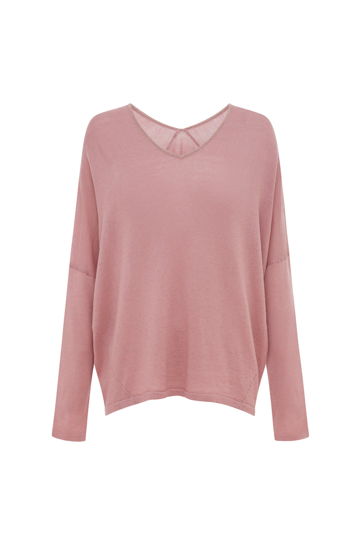 Christina Fine Knit Jumper Rose Knitwear