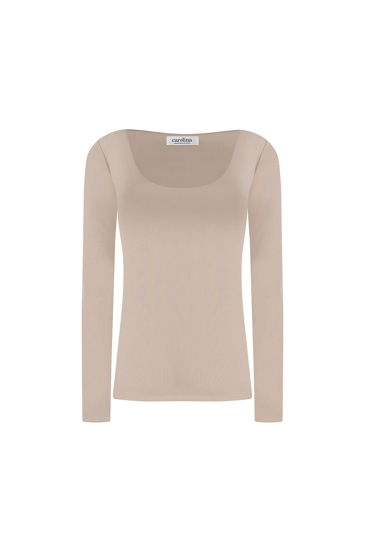 Lina Long Sleeve Top Mocha Mousse - Pre Order Tops