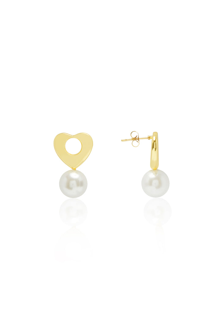 Dayana Love Pearl Earrings White Earrings