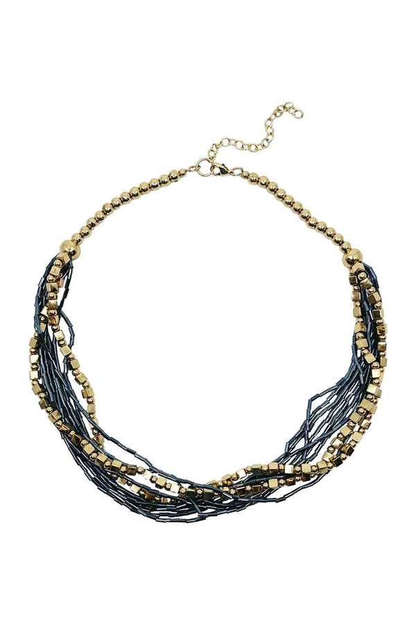 Elena Necklace Navy Necklace