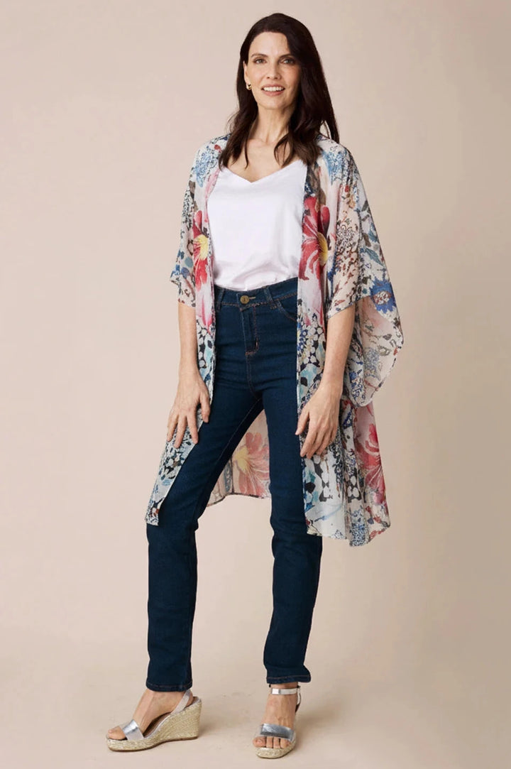 Marcellina Print Cape Capes