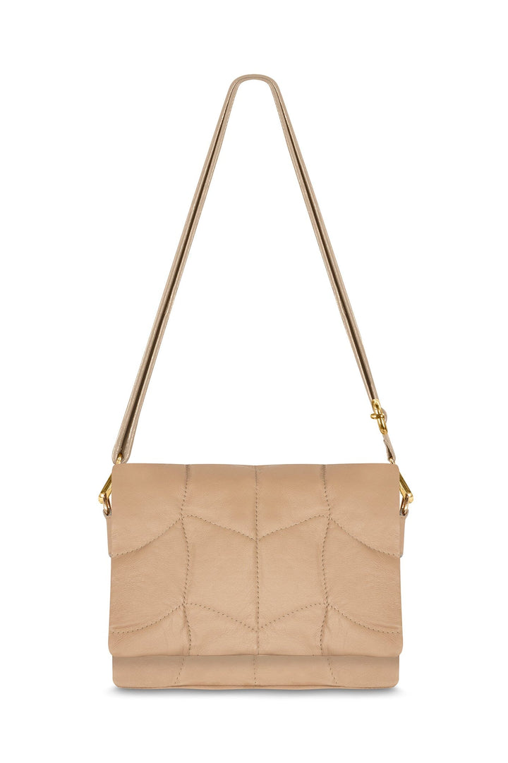 Giorgia Leather Handbag Nude Leather