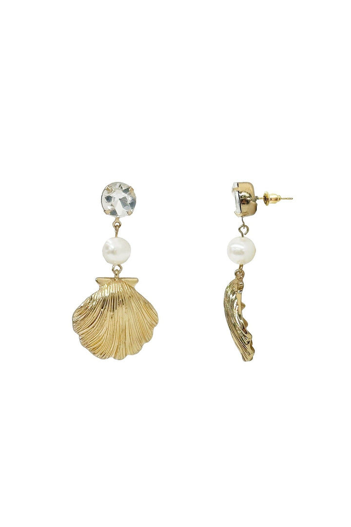 Janice Shell Earrings Gold Earrings