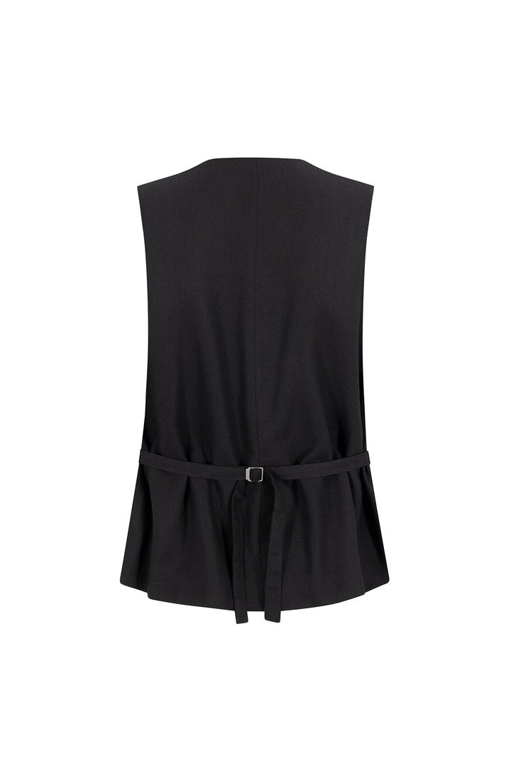 Jocelyn Vest Black Knitwear