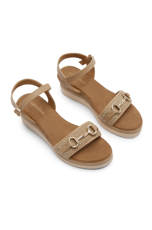 Leandra Wedges Nude Shoes