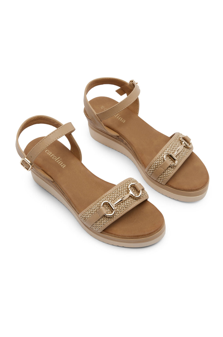 Leandra Wedges Nude Shoes