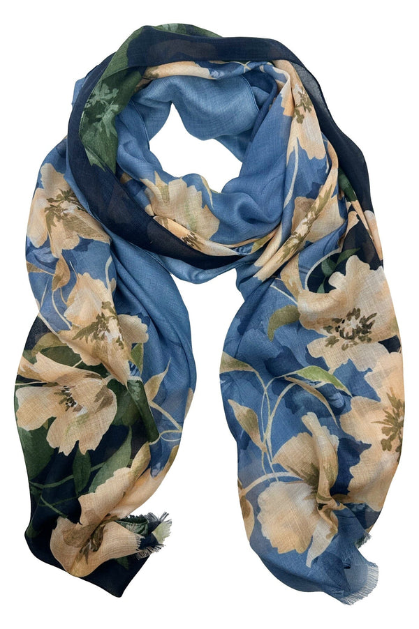 Lila Modal Scarf Navy Scarves