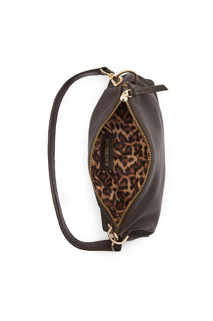 Marisol Leather Shoulder Bag Chocolate Leather