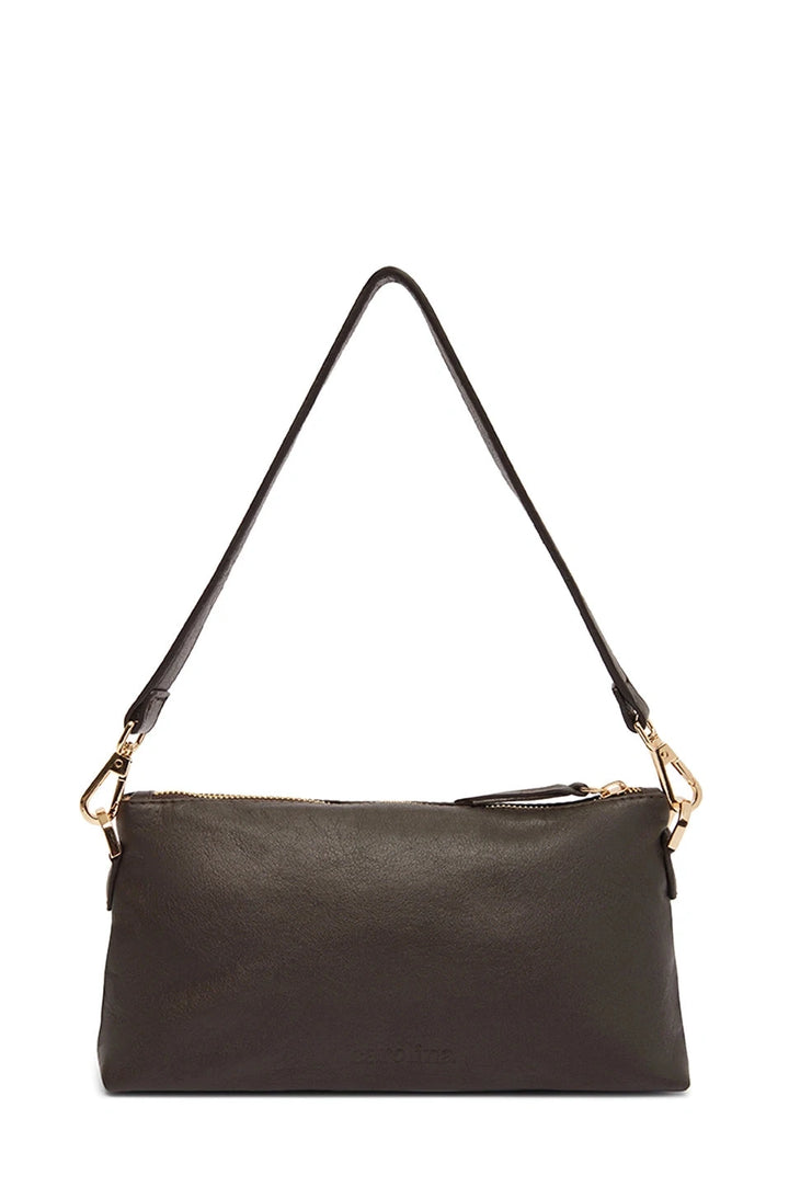 Marisol Leather Shoulder Bag Chocolate Leather
