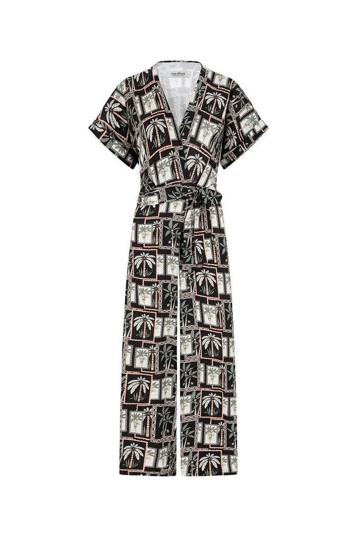 Jude Short Sleeve Jumpsuit in Maui Print- Pre Order Pants