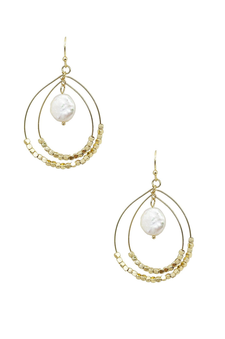 Melania Pearl Earrings Gold Earrings