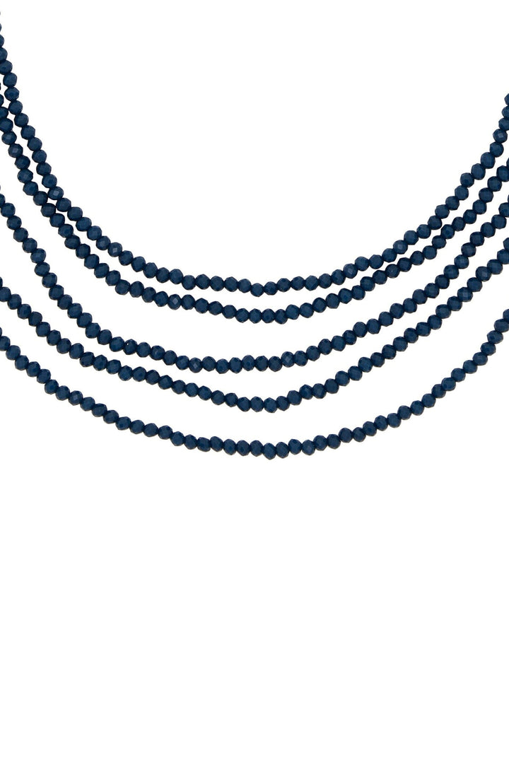 Merida Necklace Navy Layered Necklace