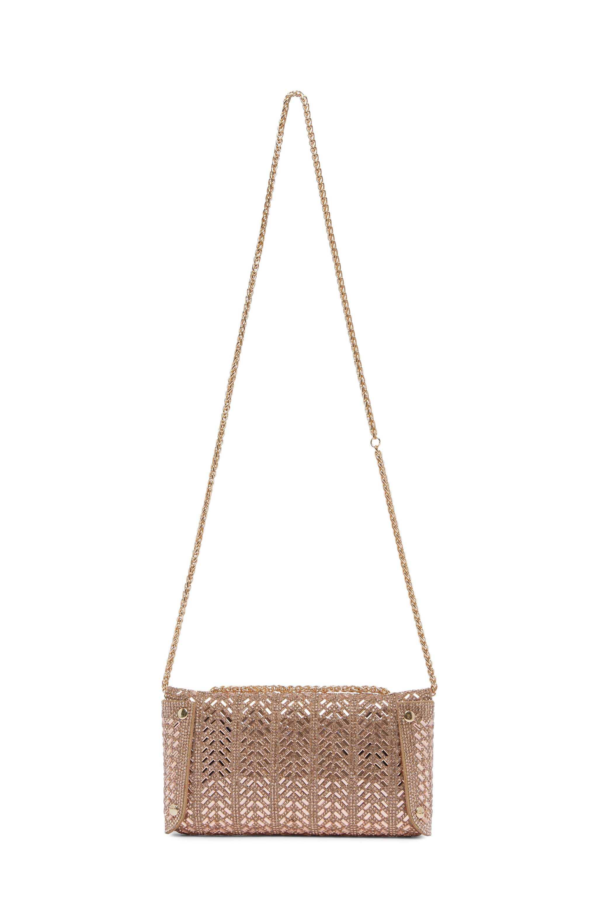 Mimi Sequinned Clutch Bag Rose Gold Seasonal Handbag