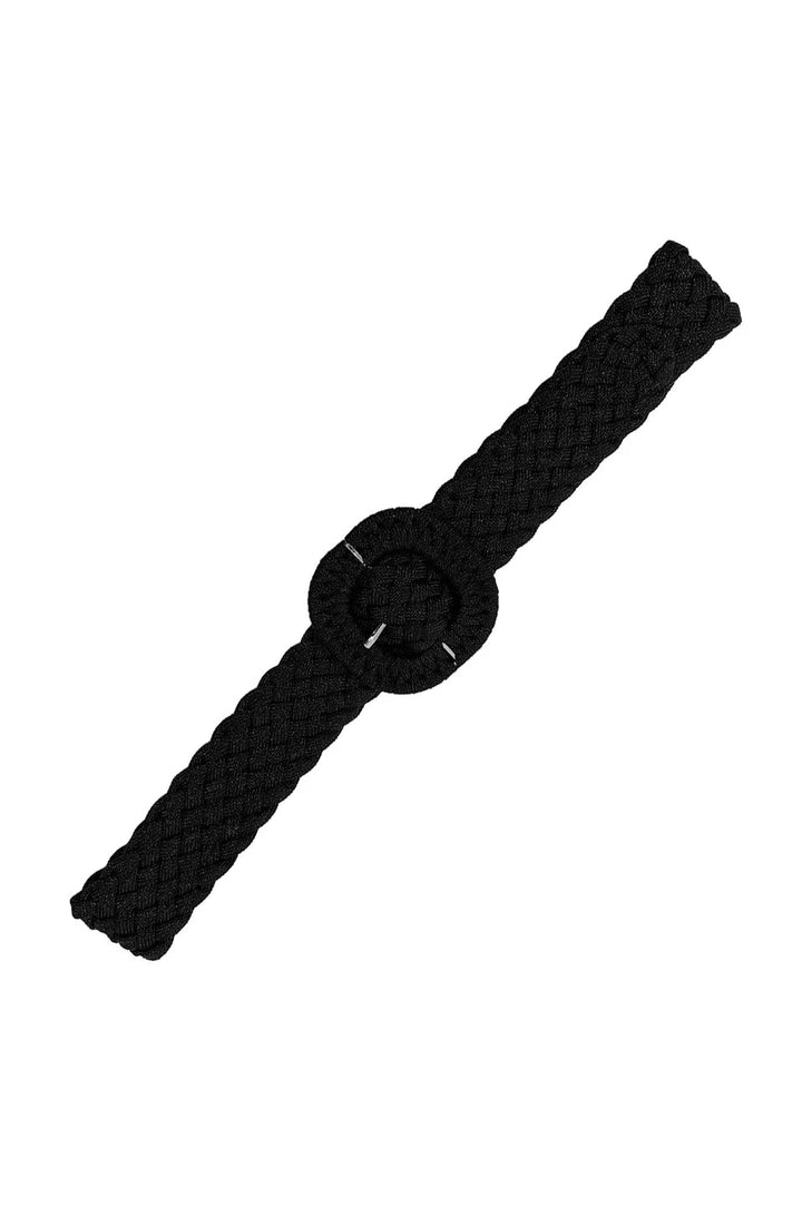 Ornela Plaited Belt Black Belts