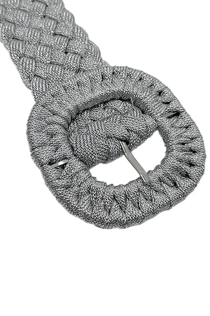 Ornela Plaited Belt Silver Metallic Belts