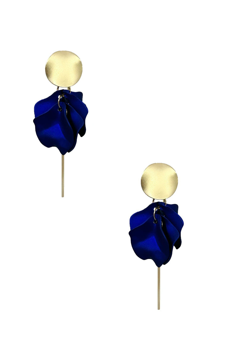 Pansy Earrings Indigo Earrings